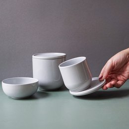 Hollyhock mug - arctic gray - 200 ml