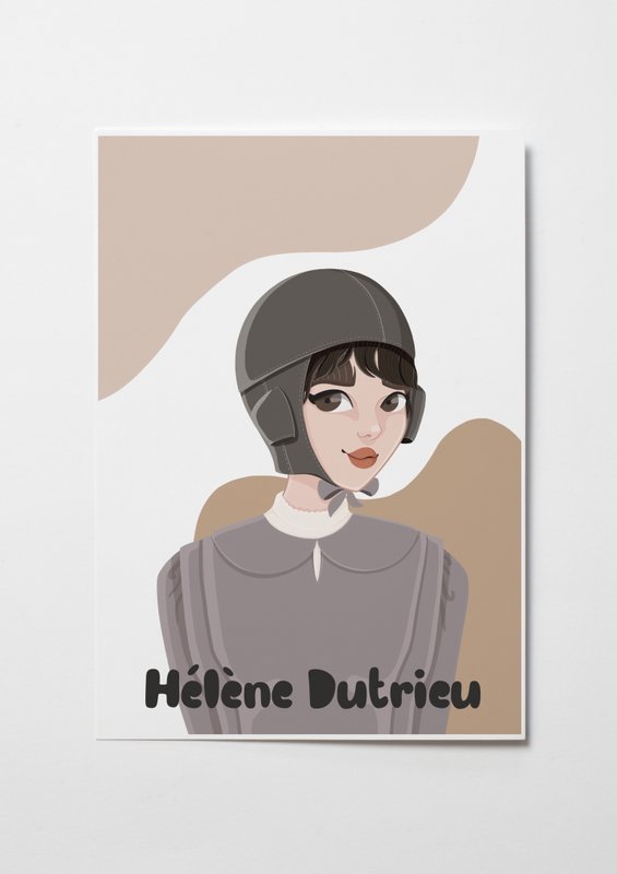 Hélène Dutrieu - Arte mural (A4)