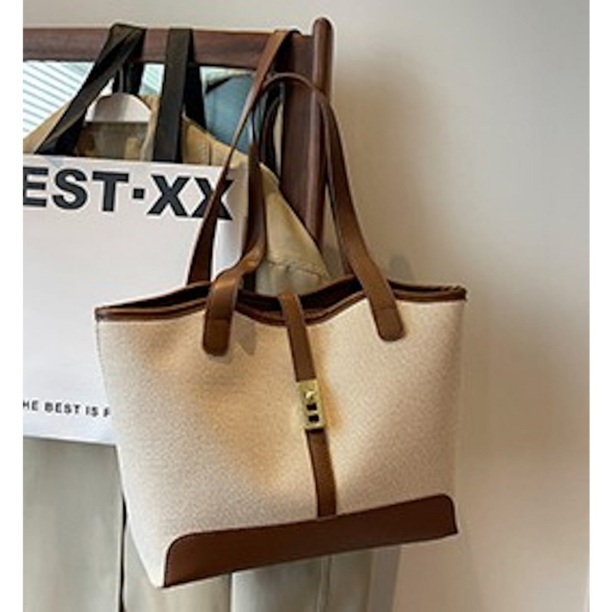 AnBeck 'Be classy' canvas shoulder bag