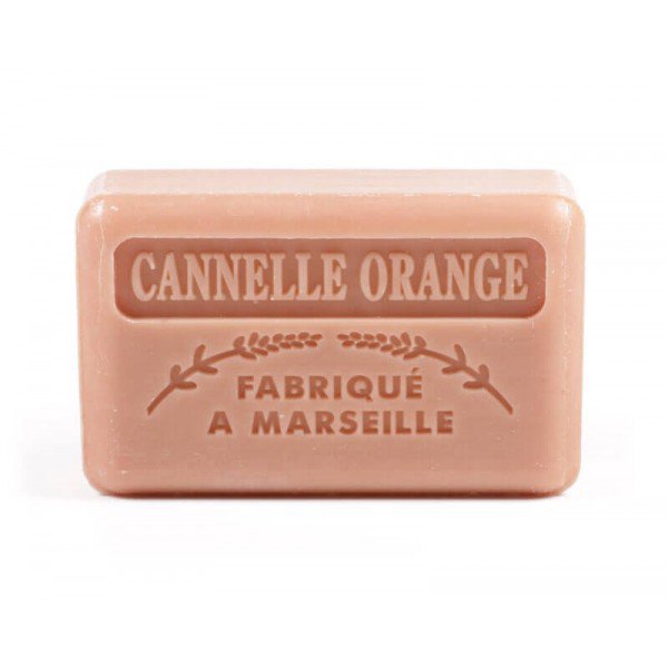5x Savon de Marseille orange cinnamon soap-handmade, paraben-free & SLS-free-enriched with organic shea butter-4 oz