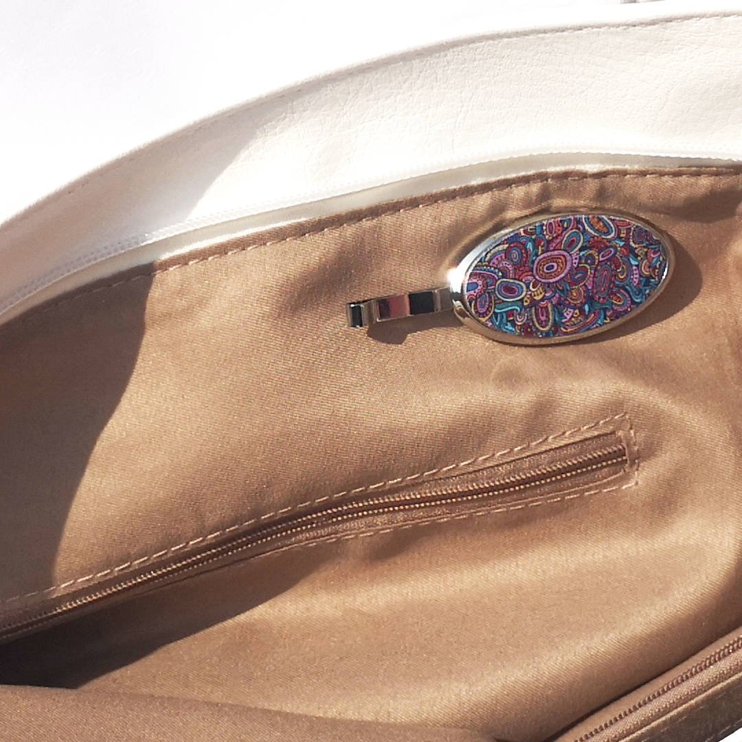 Boho Doodle : Designer Magnetic Phone & Key Holder, for purse, car, home