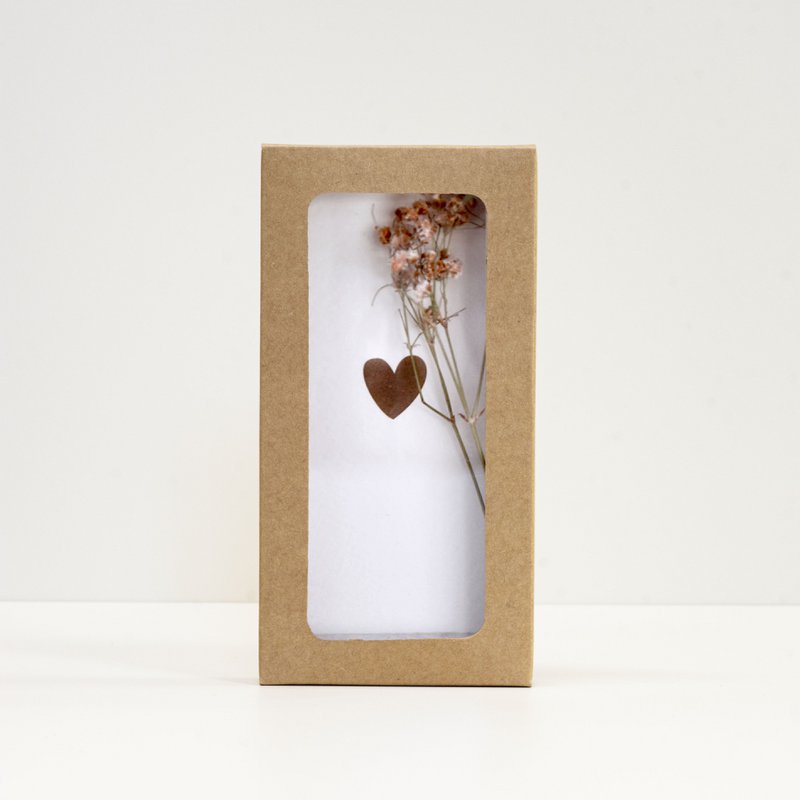 Driedflower box heart