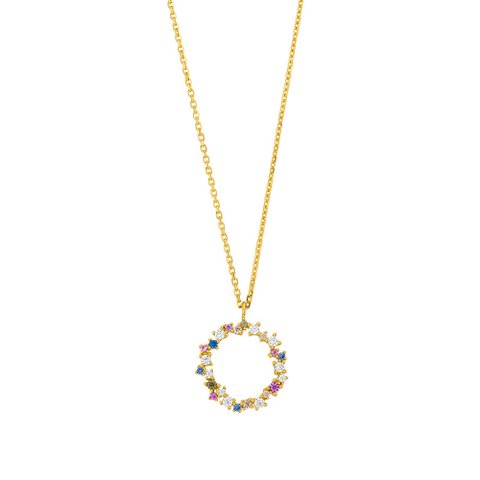 Halskette CANDY, 18 K Gelbgold vergoldet