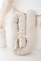 Sengeslange seng kant creme/beige CORD