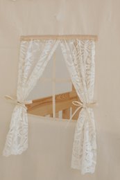 Dosel sobre cama en forma de casita "Boho", casita de cuna, Decoración para habitación de niño, casitas de bebé personalizadas, decoración de habitación bohemia
