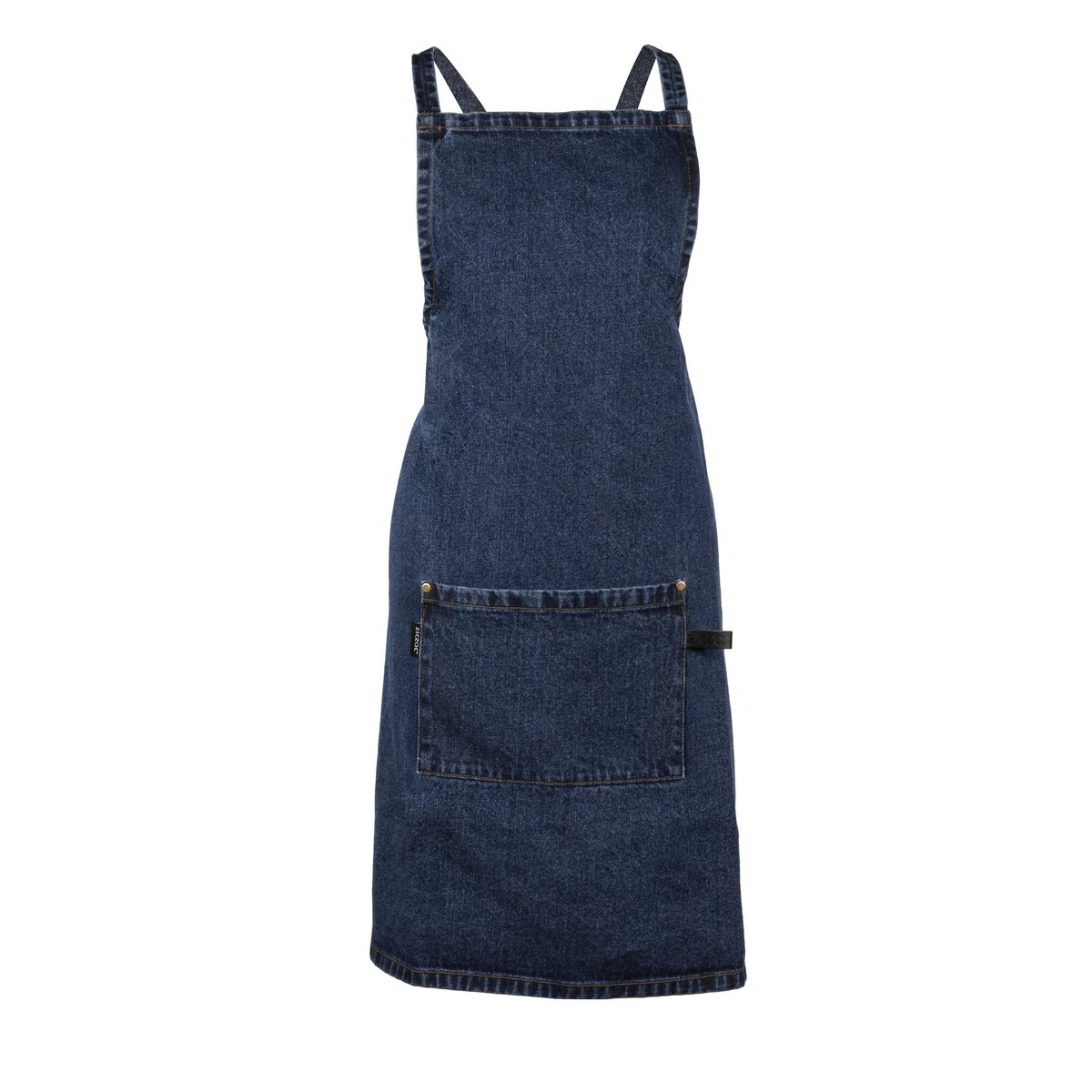 Apron DENIM crossback - 75x85 cm, blue