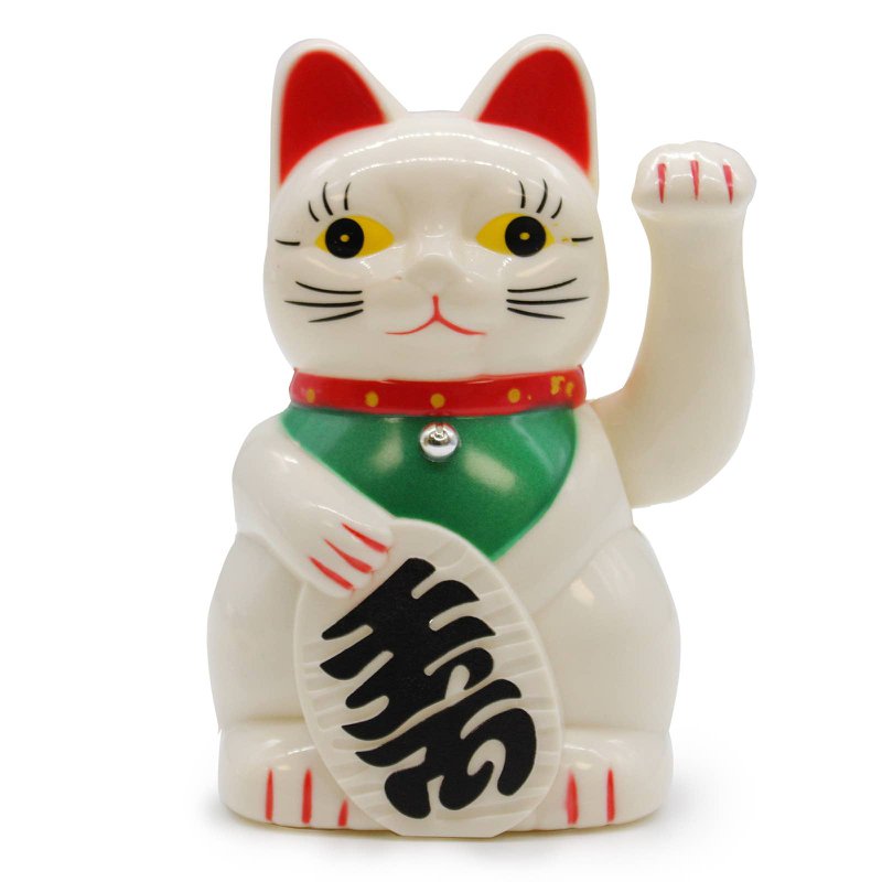 MCAT-08 - White Money Cat - 15cm