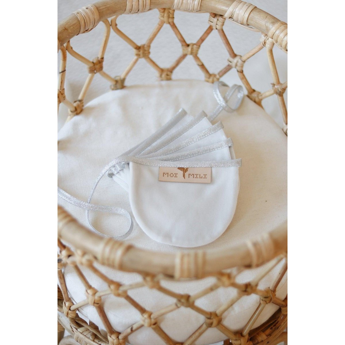 Guirlande Velours « White Pearl » avec Demi Lunes