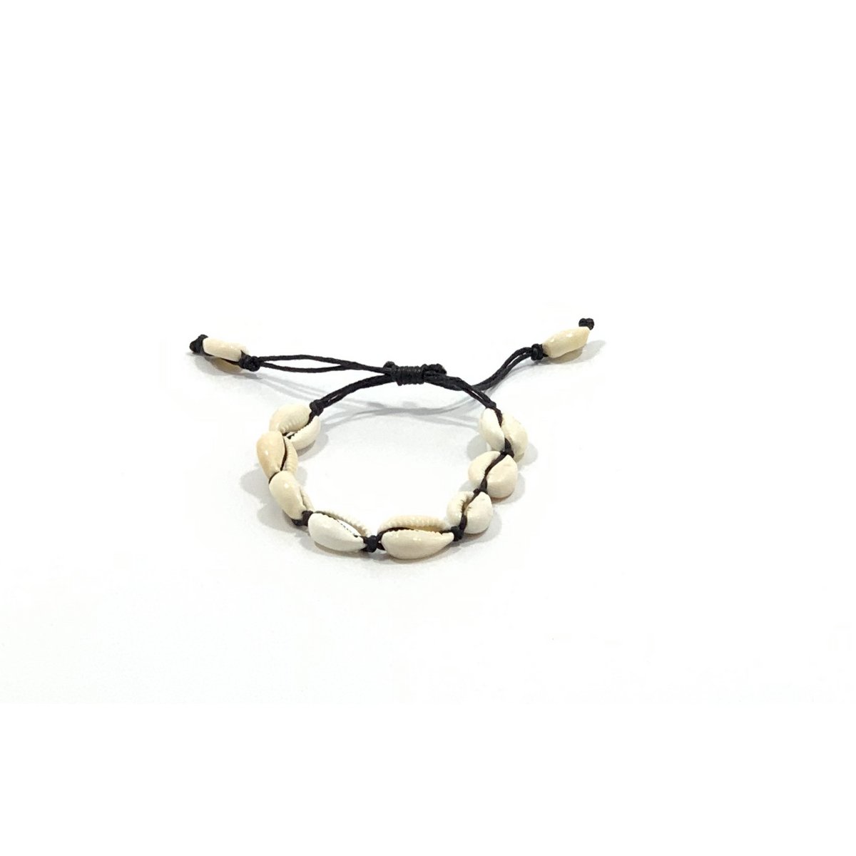 Cowry armband zwart