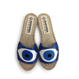 Claquettes Espadrilles Evil Eye - Bleu