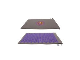 Acupresión/Shakti Mat gris con punta morada (Ying Yang)