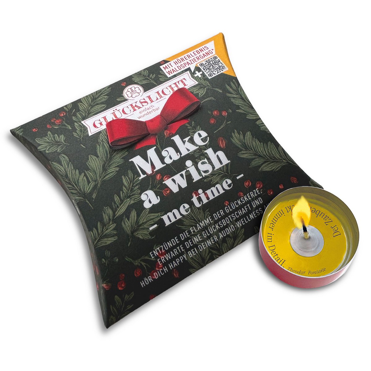 Luce portafortuna / Nella confezione regalo con fiocco ritagliato 🎀 / Tempo per me / Esprimi un desiderio / CON SUONO