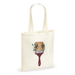 Sac de jute »Brush« - Sac en tissu durable avec design botanique