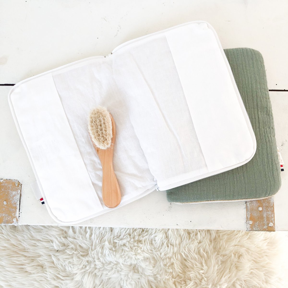 HOUSSE CARNET DE SANTE caramel