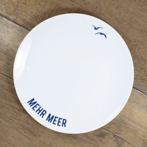 Porcelain plate More sea