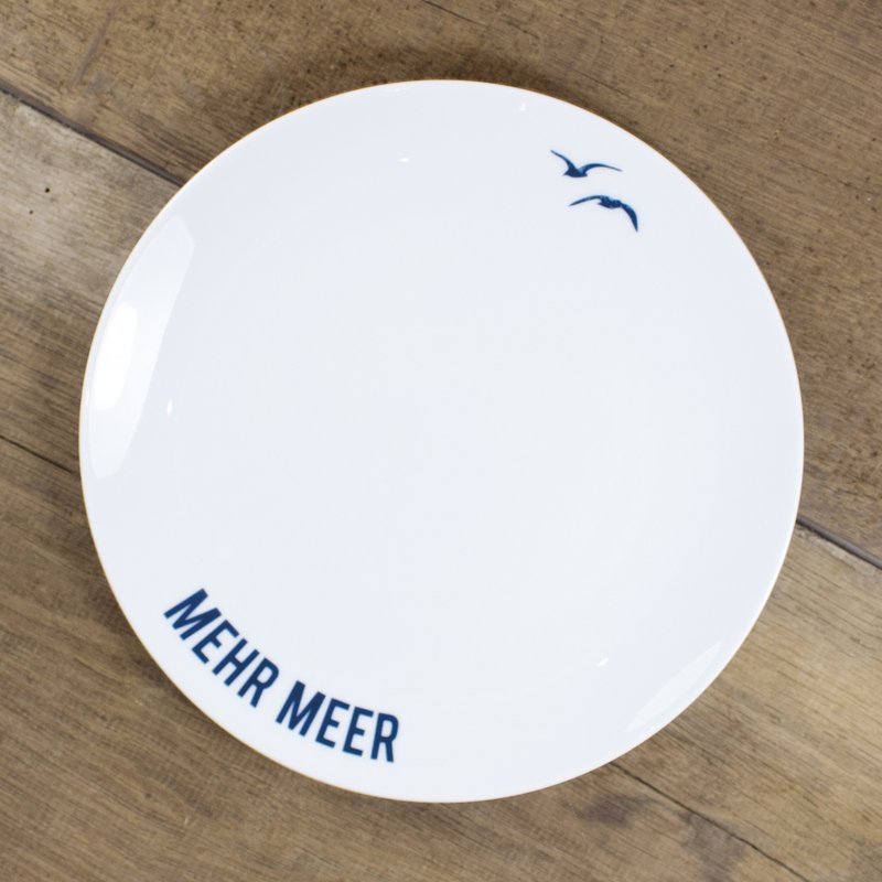 Porcelain plate More sea