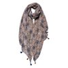 Scarf Ladies Print 90x180 cm Red Green Synthetic Shawl Ladies