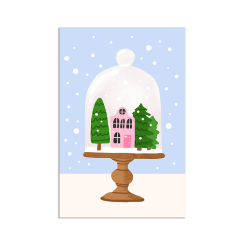 Minikarte/Geschenkanhänger Weihnachten – Illustration der Weihnachtsglocke