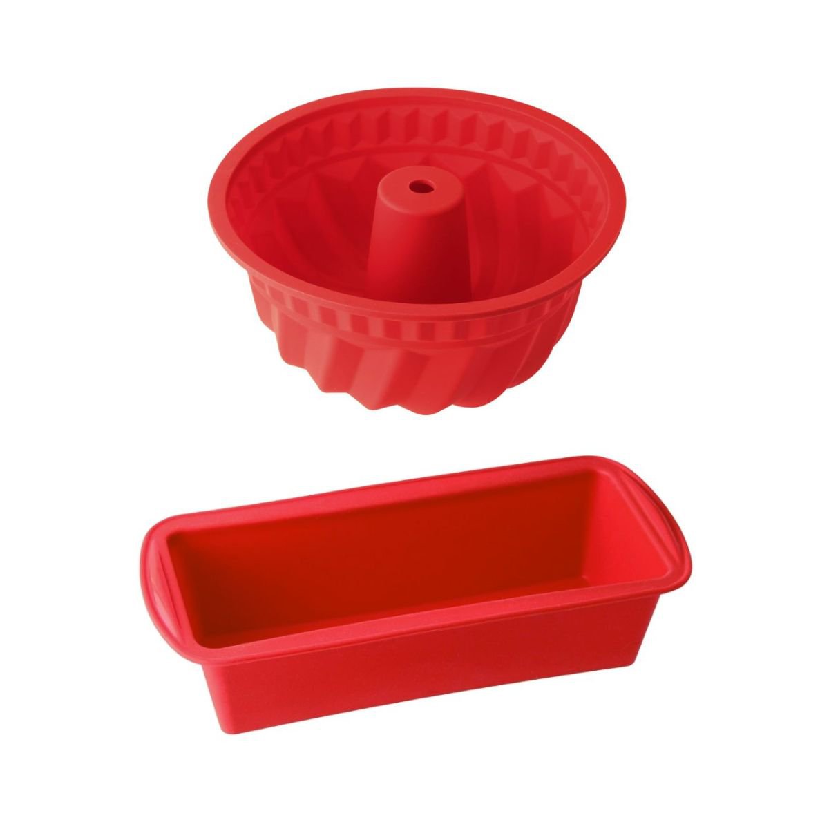 Molde Kougelhopf y molde para tartas de silicona roja Dr. Oetker Flexxibel Love