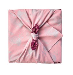 Furoshiki Gift Wrap Blush Whales & Maroon Arches Fabric Gift Wrap - Doble cara (Reversible)