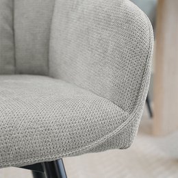 Sienna fauteuil [set van 2] [linnenstof] [360 graden draaibare voet]