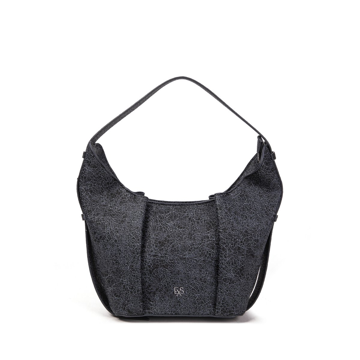 Borsa a tracolla Marte in pelle vegana nera