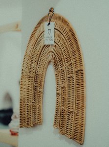 Rattan rainbow wall accessories