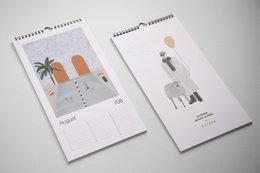 LUSSUOSO E ORIGINALE CALENDARIO COMPLEANNO . Studio KATHAN