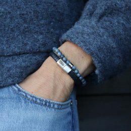 Women's Bracelet Set 'Blue Bliss' - silver