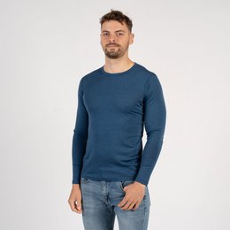 Men's Merino 160 Long Sleeve Crew Denim