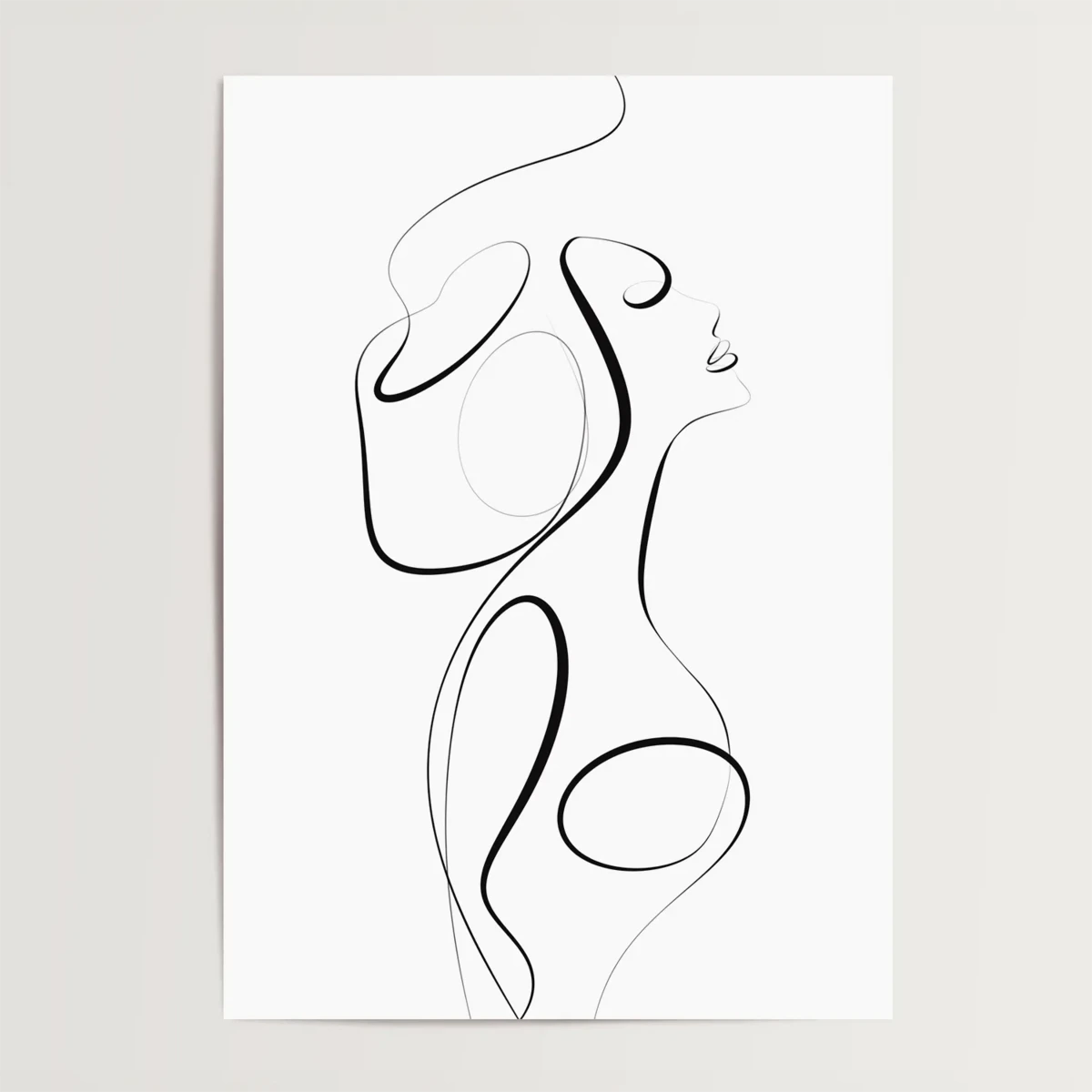Poster: Female Line Art No. 1