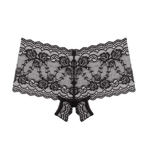 Nedenunder - Mila Åbne Skridt Blonde Shorts