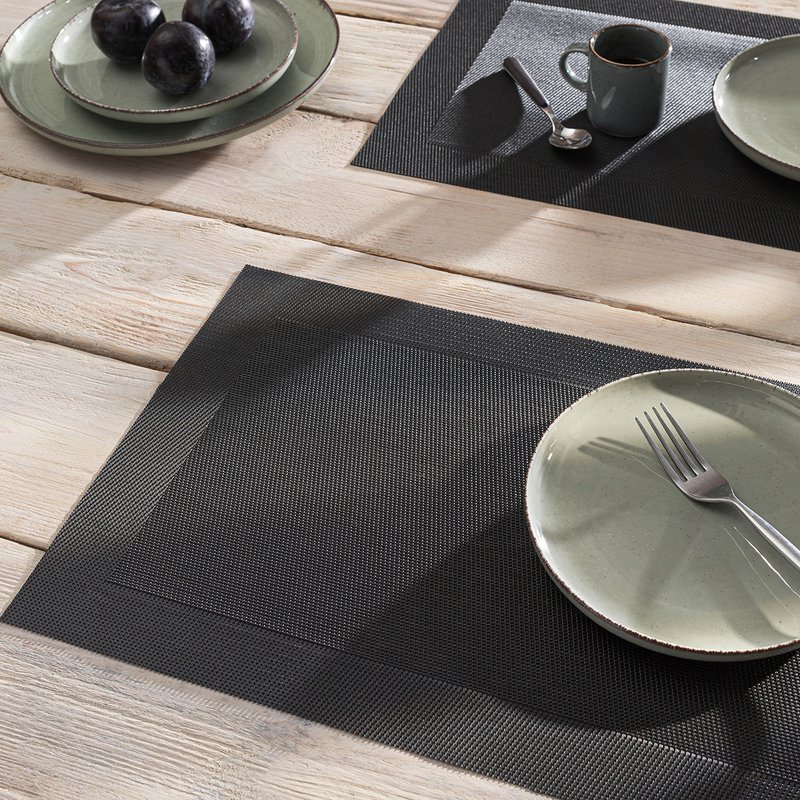 Placemat 30x45cm Wrap  752 Carbon Black