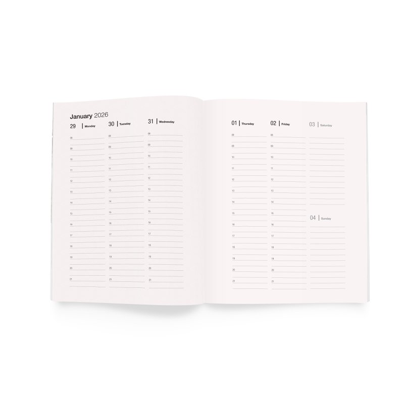 2026 Weekly Diary | Red