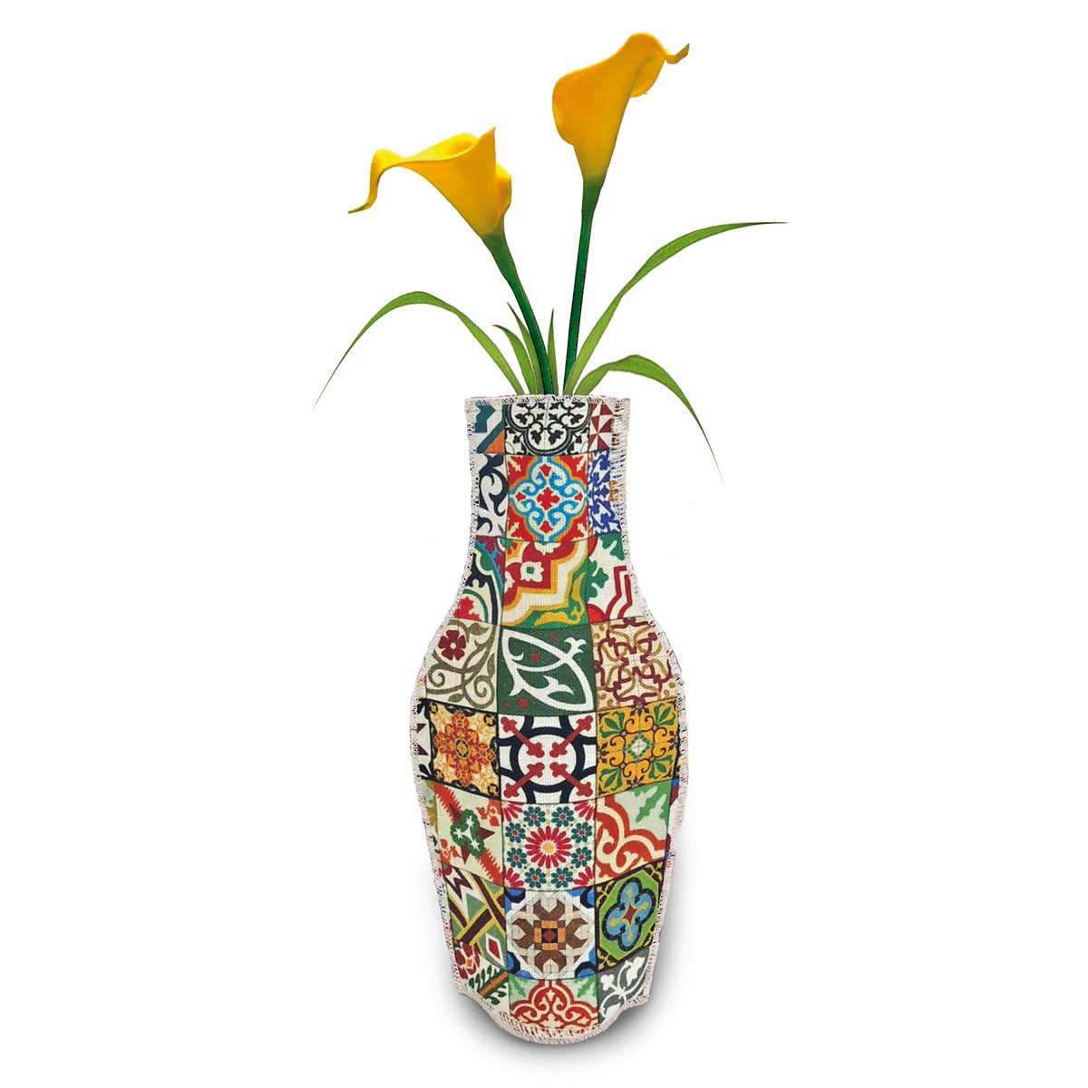 Modernista tegels katoenen bloemenvaas