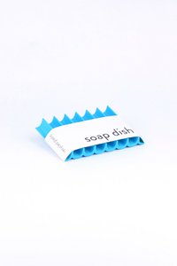 Soap dish made from recycled PET ocean blue wave