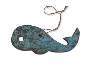 Houten bord walvis