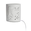 Porzellan Lampe Ellipse Eulenpaar
