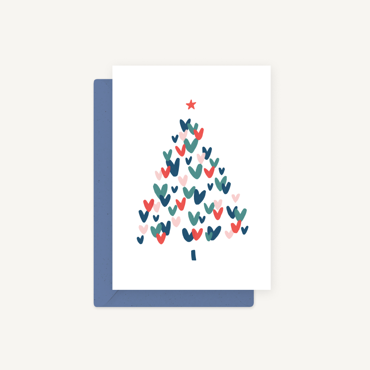 Eco Greeting Card — Heartwarming Christmas Tree