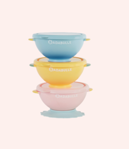 3 non-slip bowls