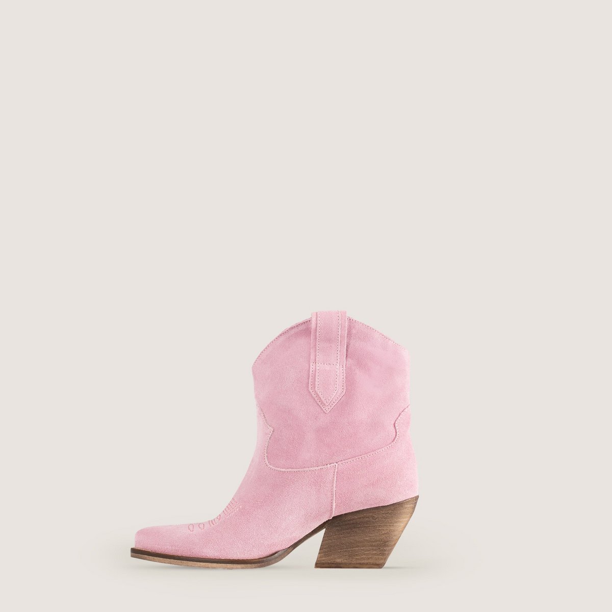 Leila Pink Texan ankelstøvler