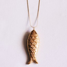Catena a maglie delicate con pesce XL