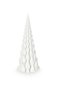 Sculpture Porcelain 3D Print Triangle 15x37cm