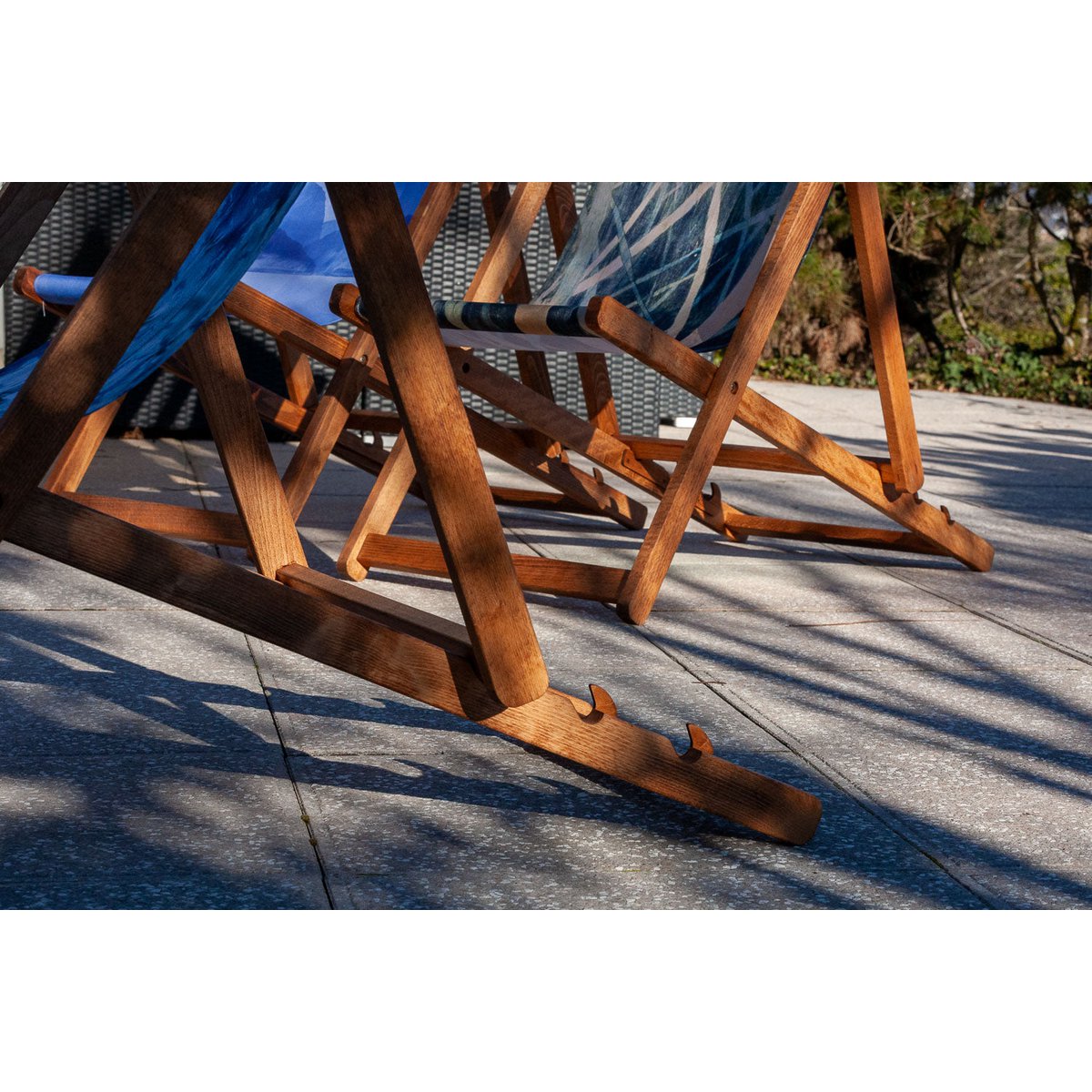 Transat chilienne - bois massif - toile amovible – Design by Gilles Giacomotti