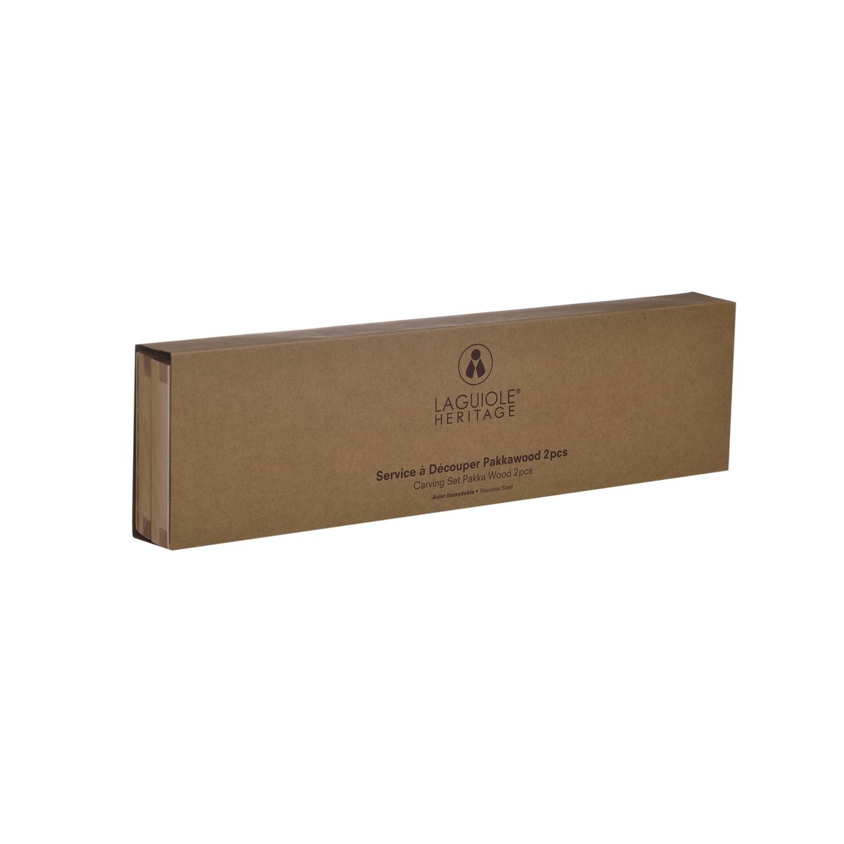 Laguiole Heritage Carving Box i Pakka Wood – 2 stk