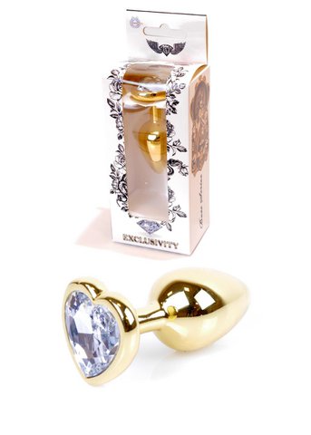 Boysoftoys - 64-00039 - Stecker - Gold - Anal - Herz - klar