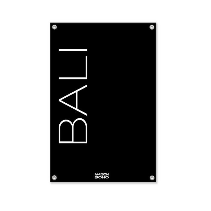 Outdoor Garden Poster | Bali | Black | 70x100cm