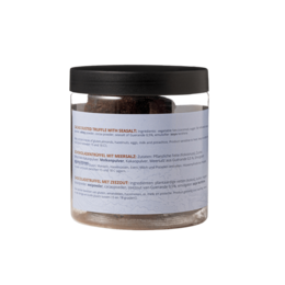 Meersalz-Schokoladentrüffel Geschenkglas 130g | Luxuriöse Meersalzschokolade