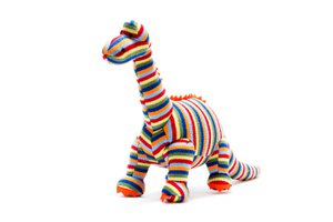 Gebreide streep diplodocus dinosaurus speelgoed