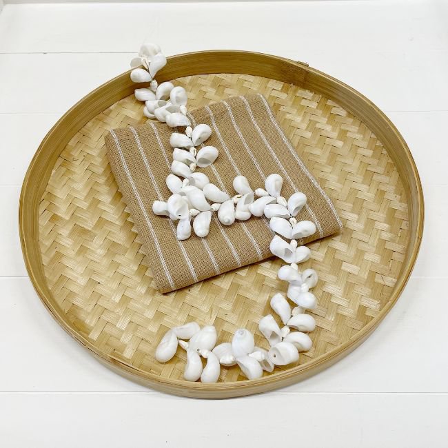 Guirnalda de conchas Blanco 60cm